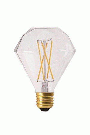 Elect LED Filament Diamond, 4W, Clear